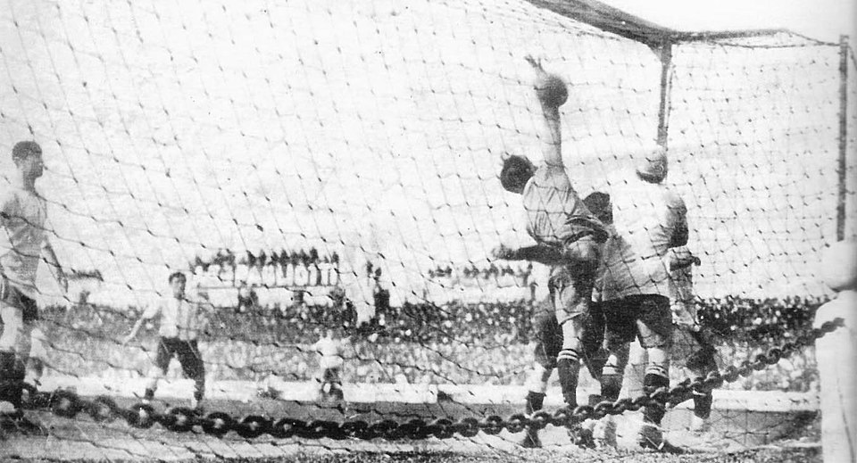 Córner en un estadio de fútbol