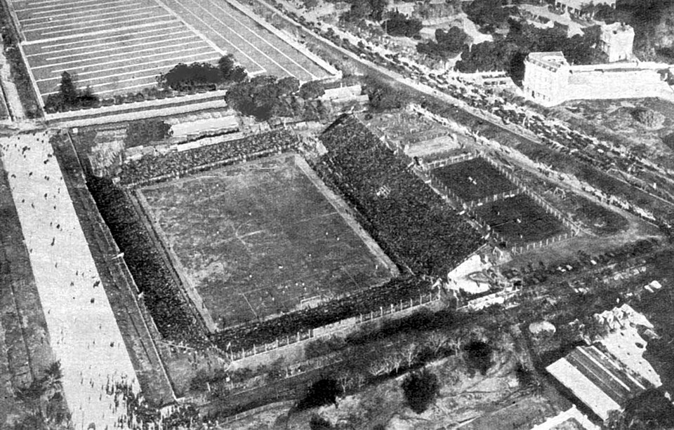 Vista aérea del estadio de Estudiantes de Río Cuarto